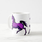 Tasse Chevaux Prancing Violets (Devant gauche)
