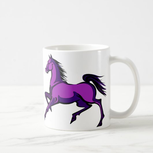 Tasse Chevaux Prancing Violets (Droite)