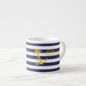 Tasse chic nautique de café express (Devant droit)