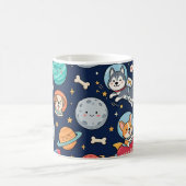 Tasse Chien Astronaute – Motif Fusée Spatiale (Centre)