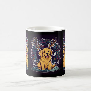 Tasse Chien avec bois de renne