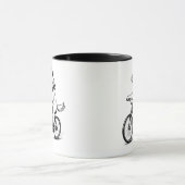 Tasse Chien Cool à Vélo (Centre)