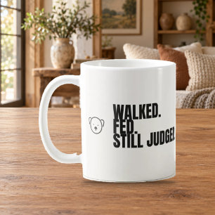Tasse Chien Drôle Jugé Fédéré Marché