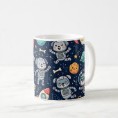Tasse Chien Robot de l'Espace Mignon (Devant droit)