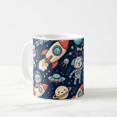 Tasse Chien Robot de l'Espace Mignon (Devant gauche)