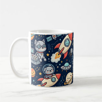 Tasse Chien Robot de l'Espace Mignon