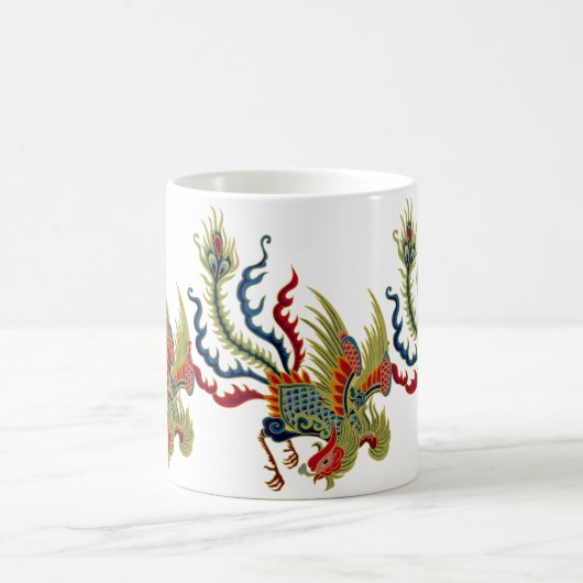 Tasse chinoise de conception d'art de coq (Centre)