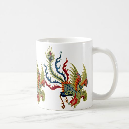 Tasse chinoise de conception d'art de coq (Droite)
