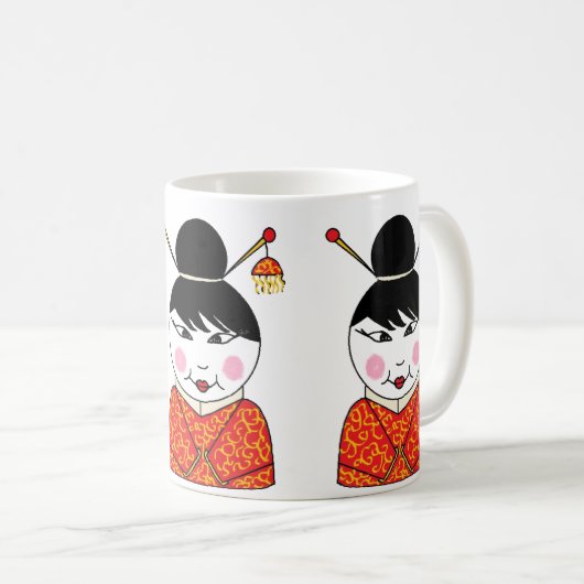 Tasse chinoise de dame (Devant droit)