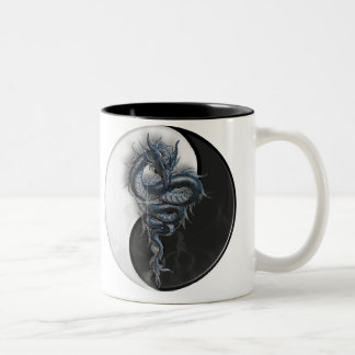 Tasse chinoise de dragon de Yin Yang