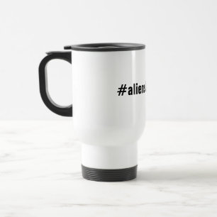Tasse choisie de voyage de hashtag de série