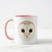 Tasse Chouette Effraie Rose (Gauche)
