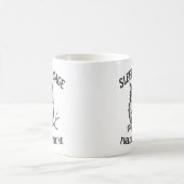 Tasse Chouette Sage Insomniaque Alimentée par la C (Centre)