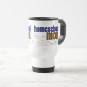 Tasse chrétienne de voyage de homeschool - maman (Devant droit)