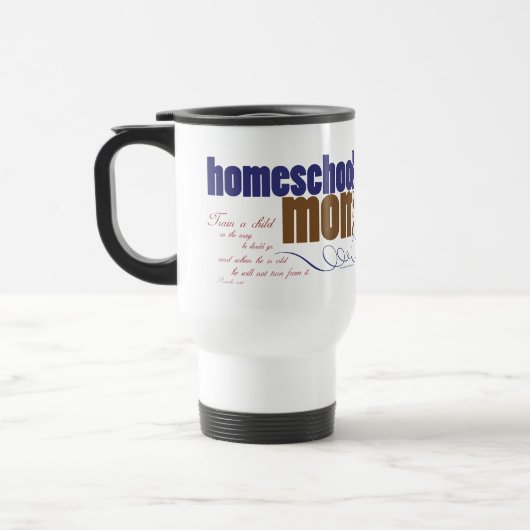 Tasse chrétienne de voyage de homeschool - maman (Gauche)
