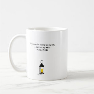 Tasse chrétienne Psaume 119:105 Café Inspirant