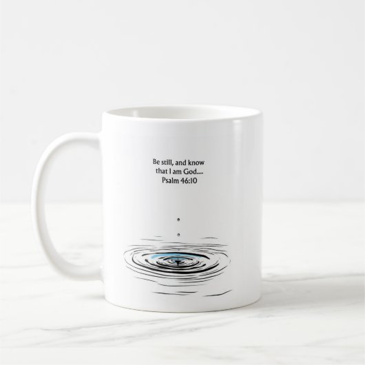 Tasse chrétienne Psaume 46:10 | Cadeau inspirant (Gauche)