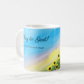 Tasse chrétienne (Tournesols) (Devant gauche)