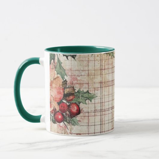 Tasse Christmas Collage Junk Journal Var09 (Gauche)