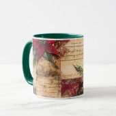 Tasse Christmas Collage Junk Journal Var18 (Devant gauche)