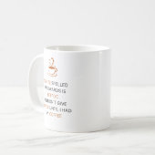 Tasse Citation Café EEFFOC à l'envers Drôle (Devant gauche)