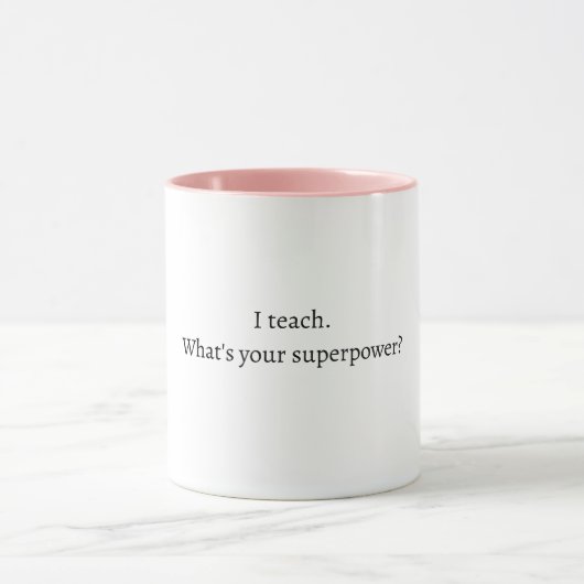 Tasse citation drôle d'enseignant (Centre)