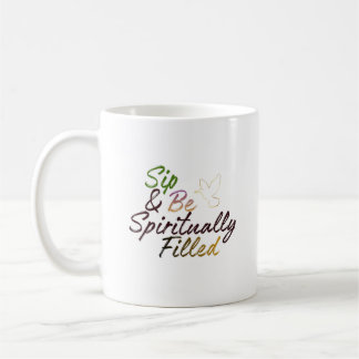Tasse « Citation positive : « Buvez et soyez rempl
