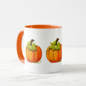 Tasse citrouille d'automne/Halloween (Devant gauche)