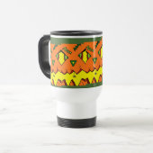 Tasse Citrouille Halloween Jack-O-Lantern & Araign (Devant gauche)