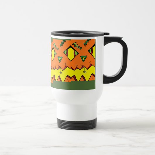 Tasse Citrouille Halloween Jack-O-Lantern & Araign (Droite)