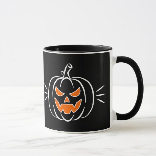 Tasse Citrouille Noire (Droite)