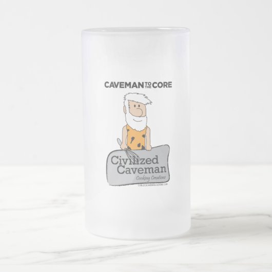Tasse civilisée de cuisine d'homme des cavernes (Centre)