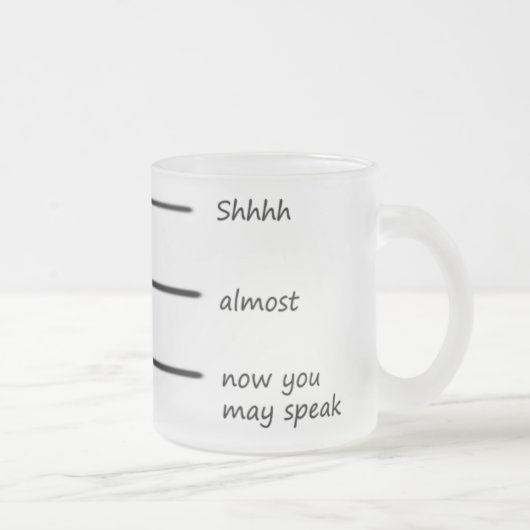 tasse claire de shhhh (Droit)