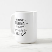Tasse Classique 15 oz Argument Amusant à Droite (Devant gauche)