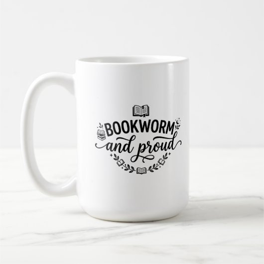 Tasse Classique 15 oz Design de Citation pour Amou (Gauche)