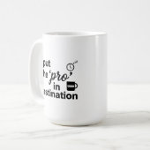 Tasse Classique 15 oz - Restez Productif avec de l (Devant gauche)