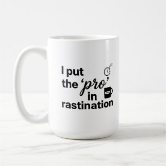 Tasse Classique 15 oz - Restez Productif avec de l