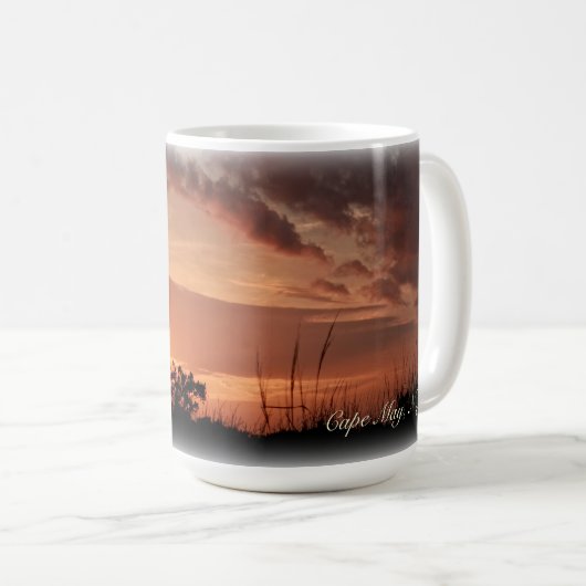 Tasse classique, 15oz. Phare de Cape May, N.J (Devant droit)