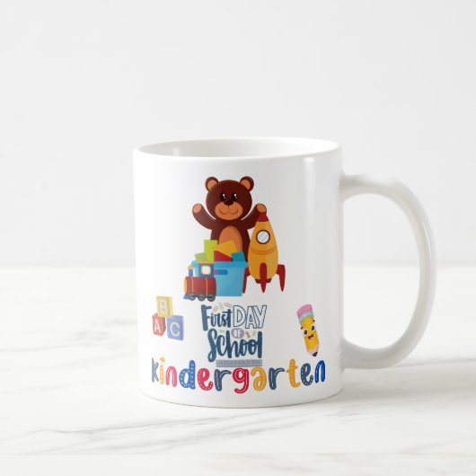 Tasse classique, 33 cl, premier jour d'école (Droite)