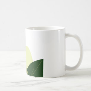 Tasse classique à design de feuille minimaliste bo