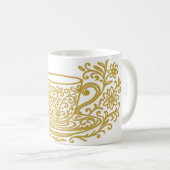 Tasse Classique à Gravure Filigranée, 11 oz (Devant droit)