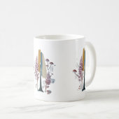 Tasse classique à motif abstrait de forêt boho (Devant droit)