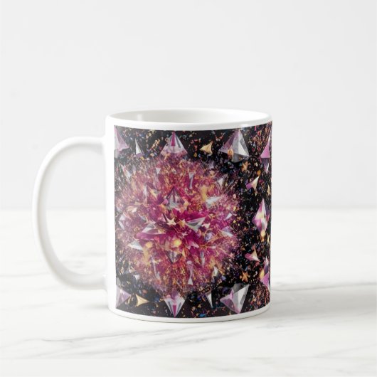 Tasse classique à motif d'explosion de cristal gla (Gauche)