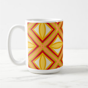 Tasse Classique à Motif Géométrique Rétro Vibrant