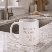 Tasse classique à script pétale rose, 11 oz