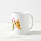 Tasse classique Amour d'avocat et de chips de tort (Devant droit)