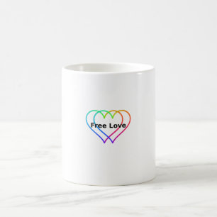 Tasse Classique Amour Libre, 11 oz