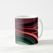 Tasse classique au graphique abstrait élégant (Devant droit)