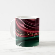 Tasse classique au graphique abstrait élégant