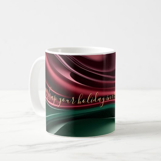 Tasse classique au graphique abstrait élégant (Devant gauche)
